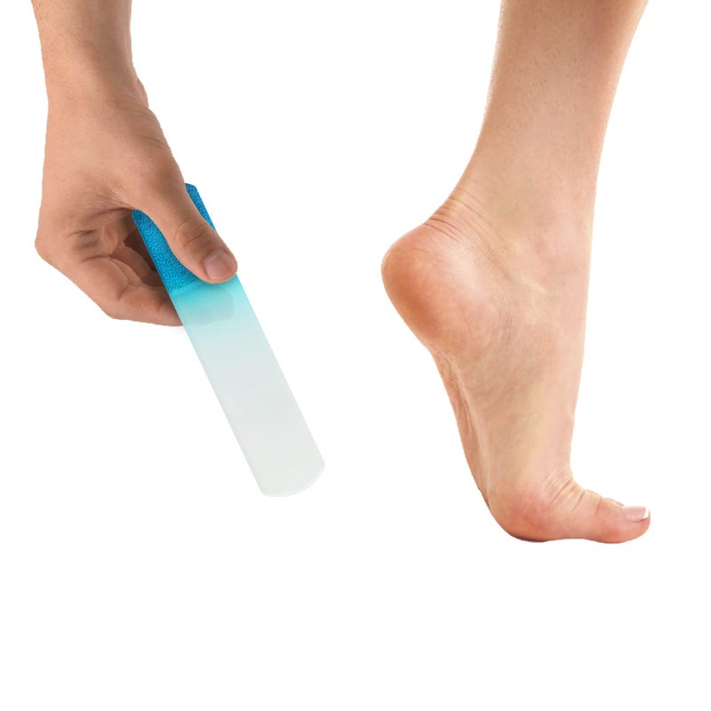 SIUSIO 2Pcs Glass Foot File Pedicure Rasp Dead Skin Remover Calluses Corn Coarse Hard Skin Remover Pedicure Tools Smooth Foots Care Tool for Soft Feet - Image 3